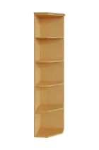 R 5 - 4 kancelářská skříň, rohová, 1800x400x400, buk Royal